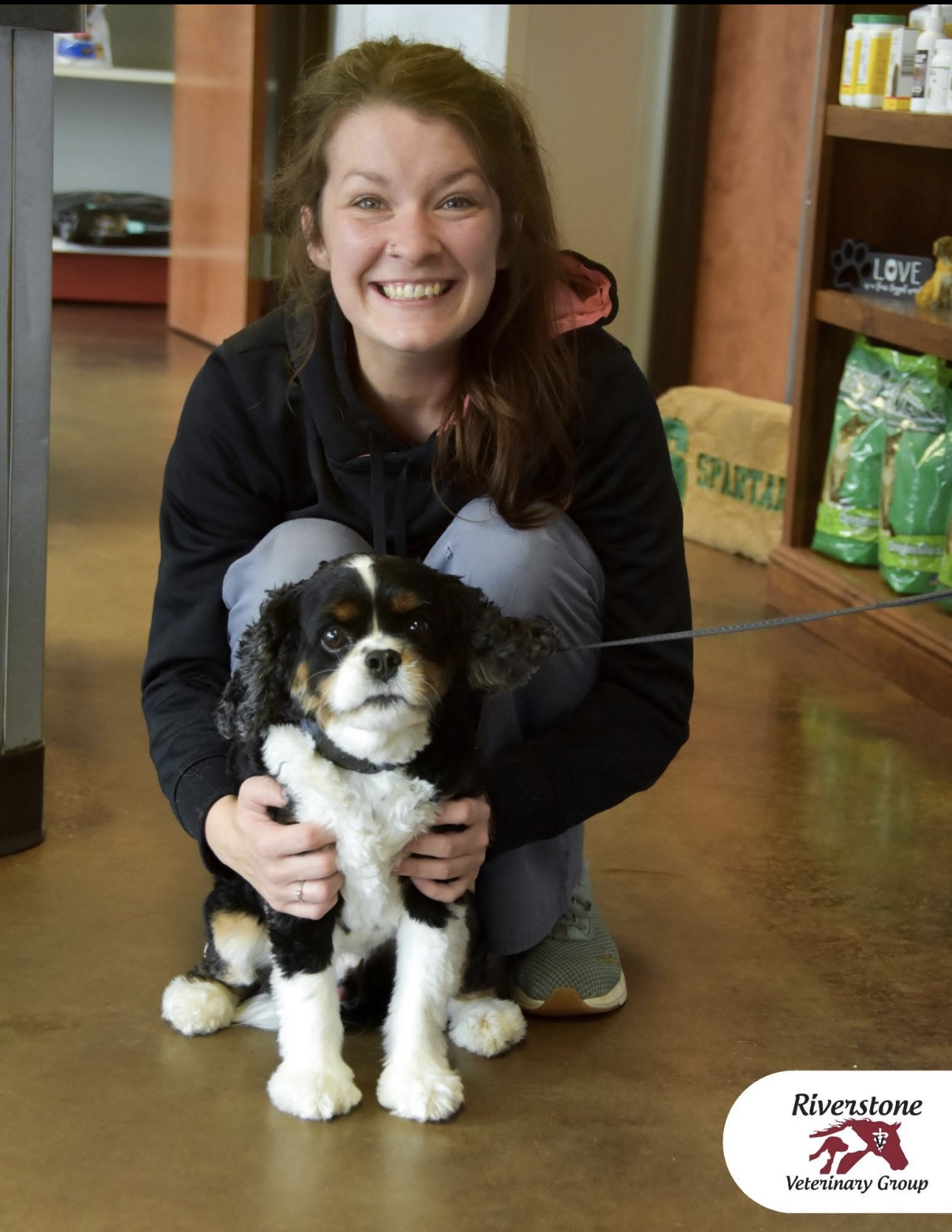 Team member with Cavalier mix