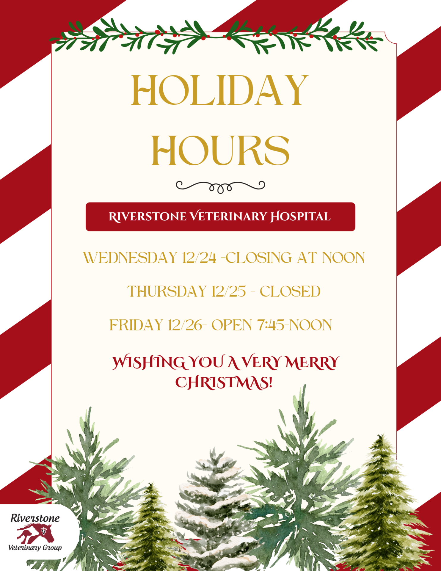 Riverstone Holiday Hours 